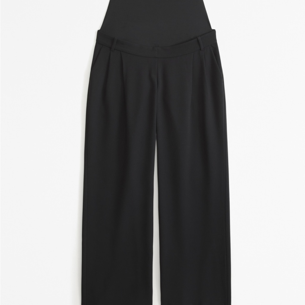 Abercrombie & Fitch Black Maternity Wide Leg Pants